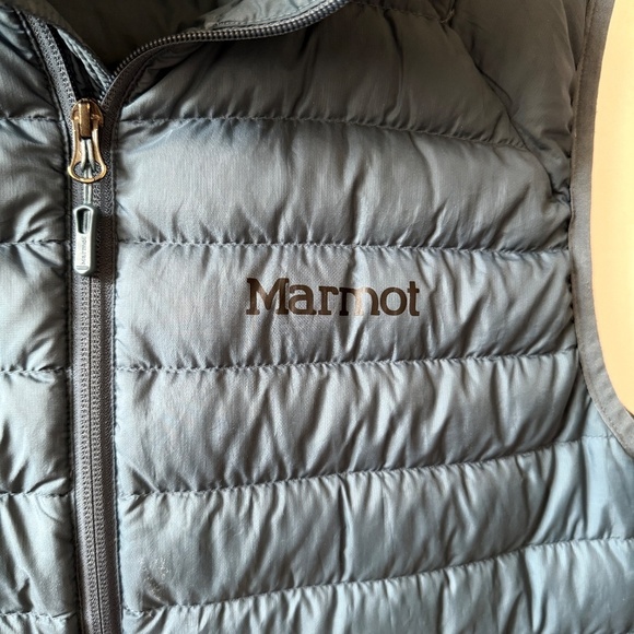 MARMOT DUCK DOWN QUILTED PUFFER VEST MENS SM TEAL ACTIVE OUTDOORS PERFORMANCE - Picture 5 of 13